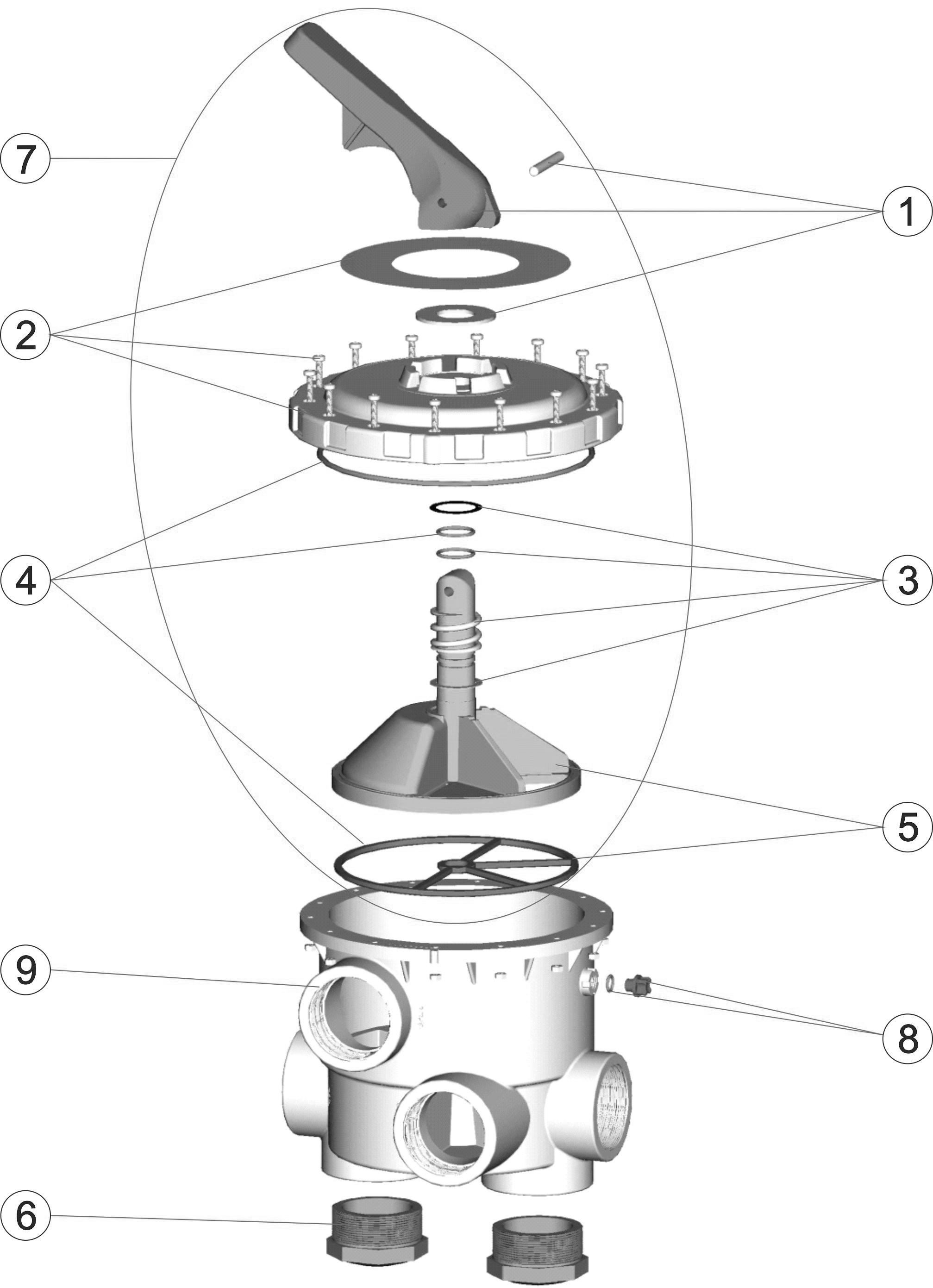 Pièces détachées pour Vanne MAGNUM 3"