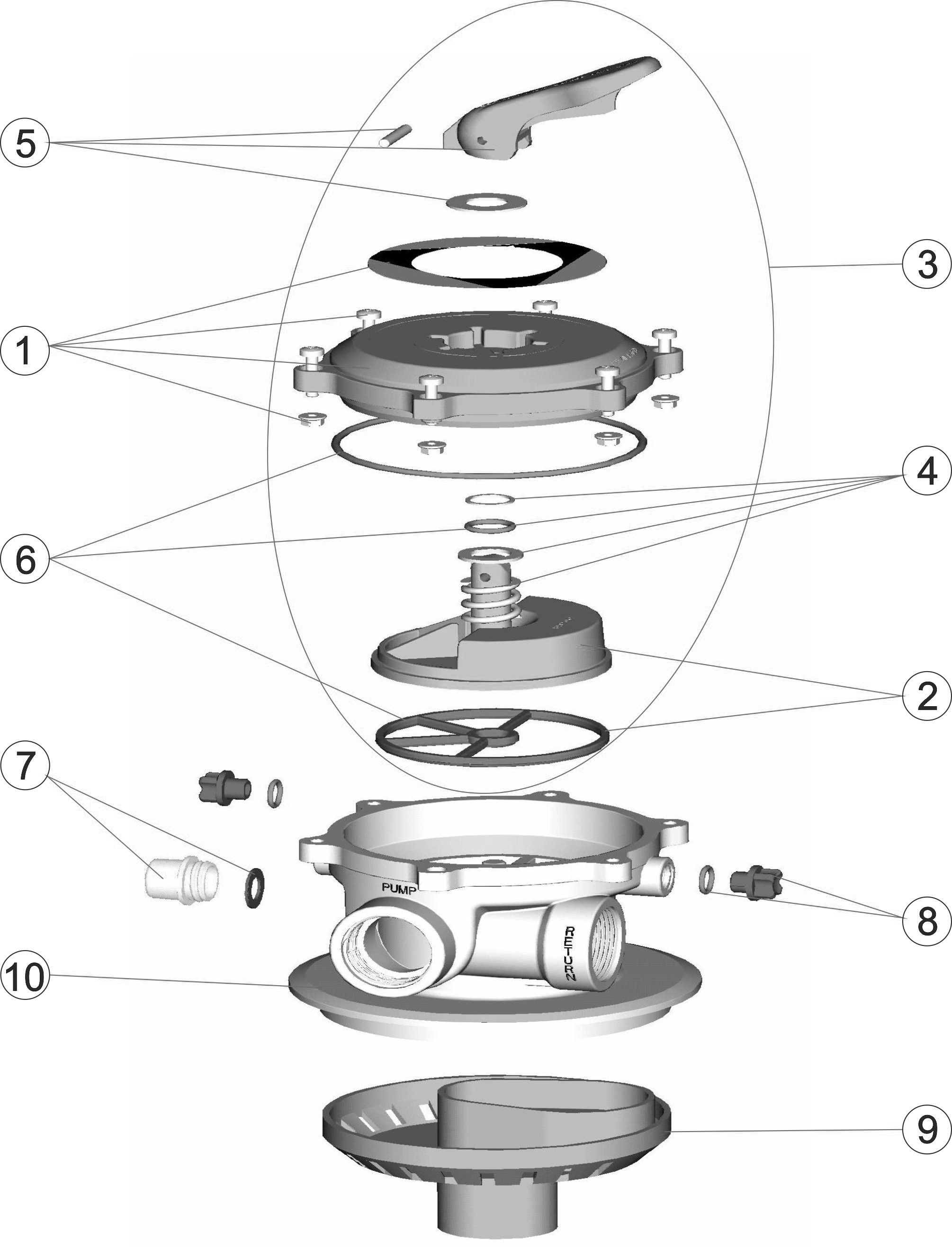 Pièces détachées pour Vanne TOP FLAT 1"1/2