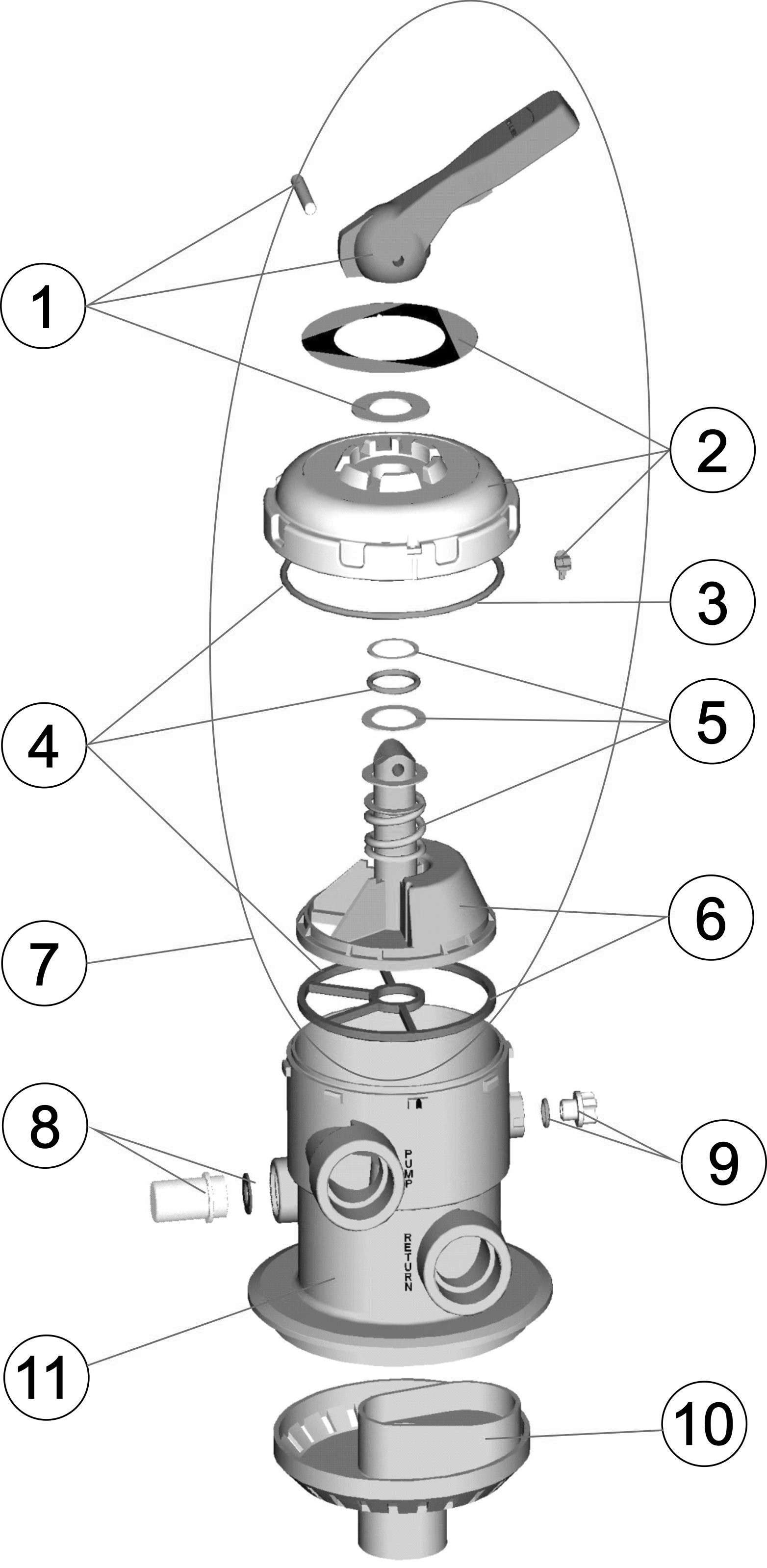 Pièces détachées pour Vanne TOP MPV 1 1/2"