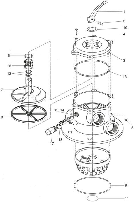 Pièces détachées pour Vanne Top Ocean V6 2''