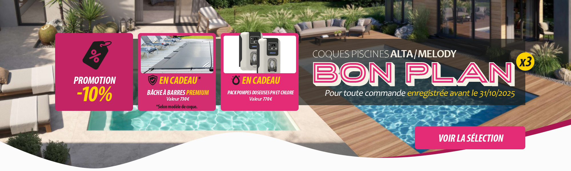 Bon plan sur votre coque piscine !