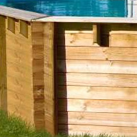 Structure piscine hors sol bois sunbay