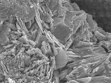 Structure microscopique de la zeolite