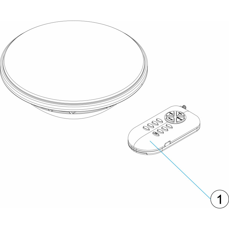 Pièces détachées pour Télécommande d'ampoule PAR56 LC RGB