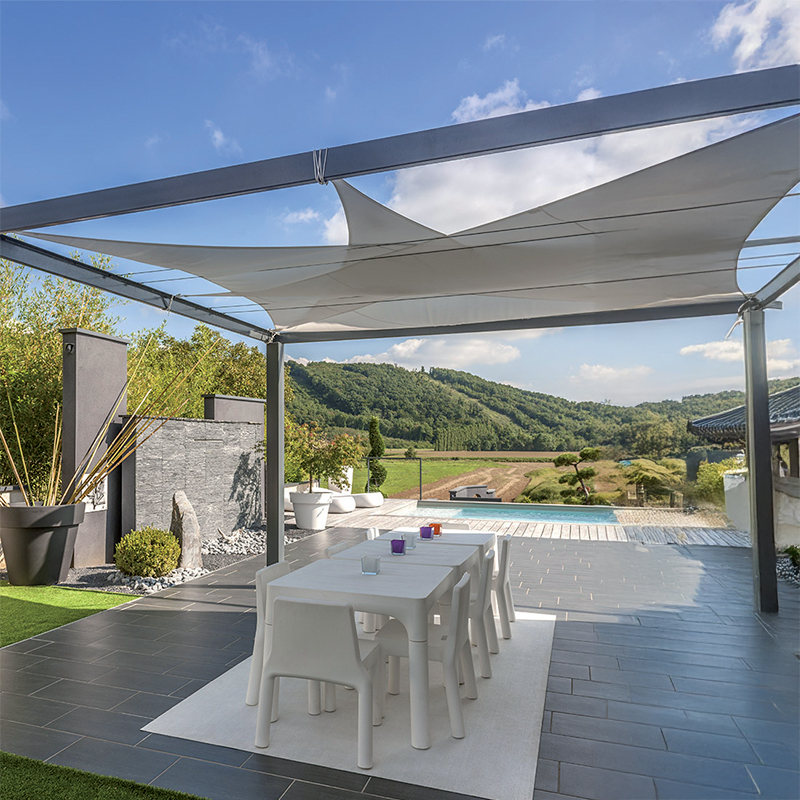 Voile d'ombrage Easy Sail triangle 3 x 3 x 3 m Blanche