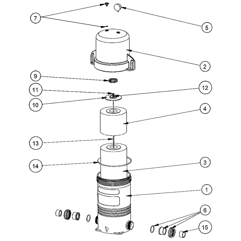 Pièces détachées filtre à cartouche OPAL XL (LACRON)