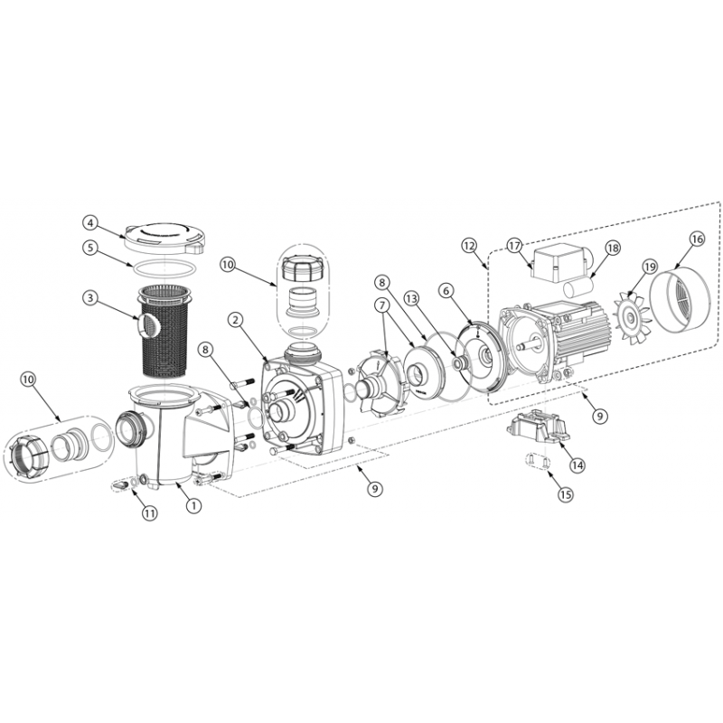 HOMSFOU Lot de 4 joints de pompe à eau manuelle en cuir de 100 mm