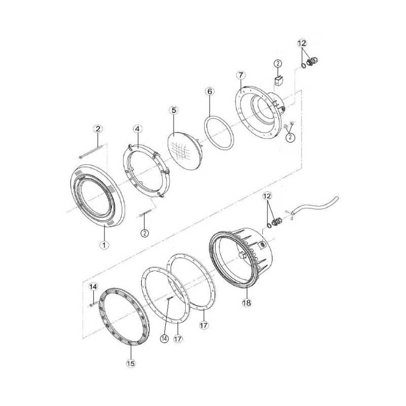 Pièces détachées Projecteur cofies halogène 35-75w vissable