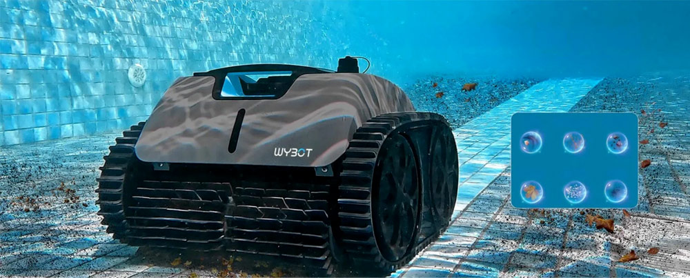 Robot sans fil pour piscine jusqu'à 9x4m