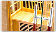 Poignée sauna luxe Poignée sauna luxe