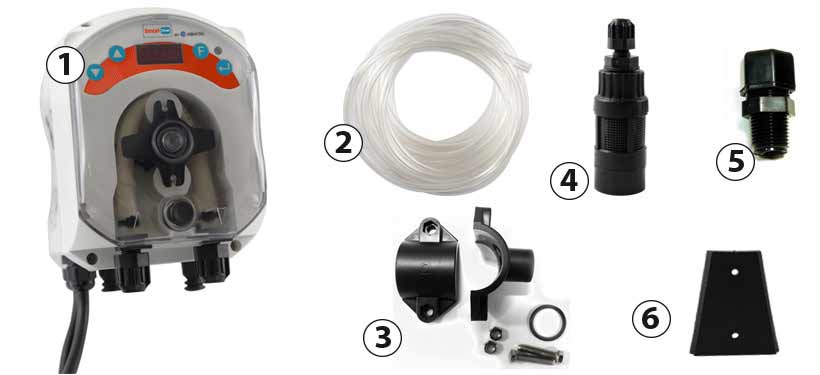 Pompe doseuse programmable Smart timer avec ses accessoires Pompe doseuse programmable Smart timer avec ses accessoires