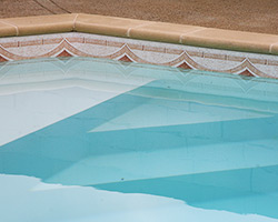 Liner piscine enterrée 75/100ème POOL 75 coloris beige avec frise mallorca