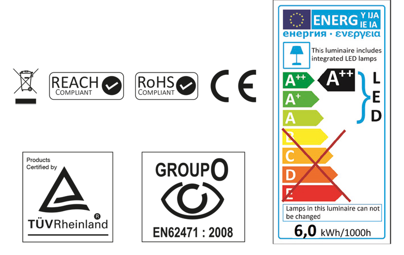 Certification projecteur led blanc seamaid Certification projecteur led blanc seamaid
