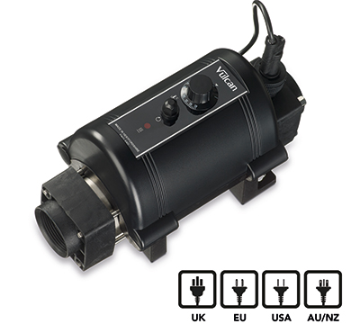 Réchauffeur piscine hors sol ELECRO Vulcan Nano en détail Réchauffeur piscine hors sol ELECRO Vulcan Nano en détail