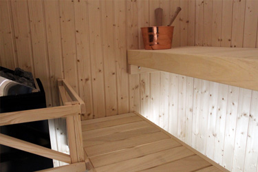 Sauna basic line éclairage blanc Sauna basic line éclairage blanc