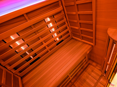 Sauna infrarouge Pandora banquette Sauna infrarouge Pandora banquette