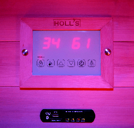 Sauna infrarouge Poolstar commande