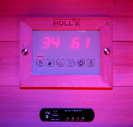 Sauna infrarouge Poolstar commande Sauna infrarouge Poolstar commande