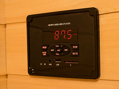 Sauna infrarouge Salomé panneau de controle Sauna infrarouge Salomé panneau de controle