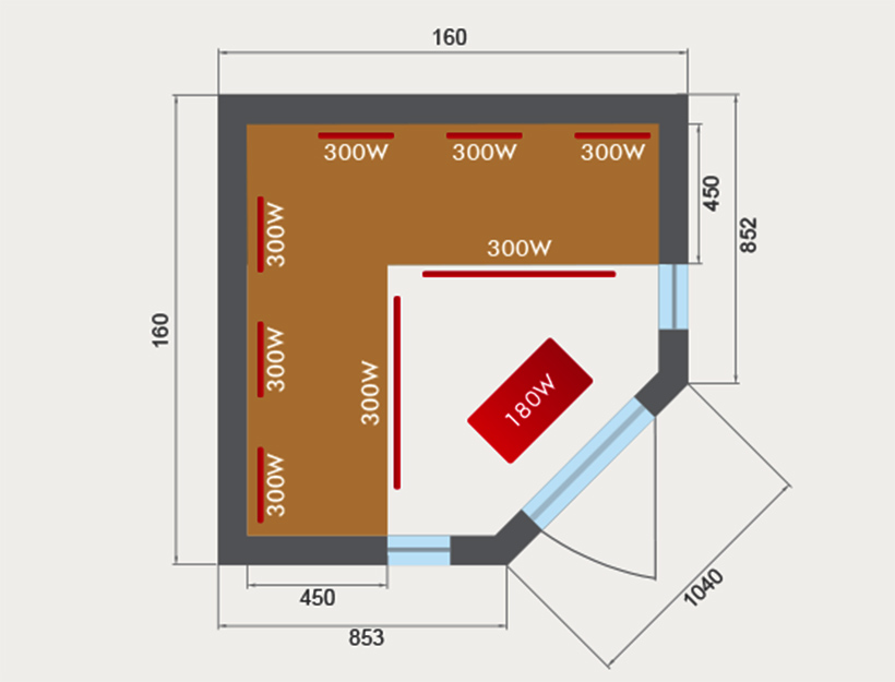 Dimensions sauna infrarouge spectra 3 Dimensions sauna infrarouge spectra 3
