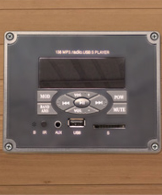 Lecteur audio sauna infrarouge Spectra Lecteur audio sauna infrarouge Spectra