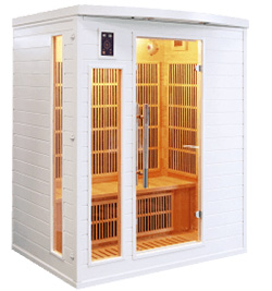Sauna soleil blanc 3 places Sauna soleil blanc 3 places