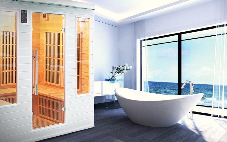 Sauna soleil blanc, infrarouge Sauna soleil blanc, infrarouge