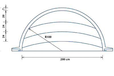 Schema vue dessus escalier Red Pool Roman 2.5 m Schema vue dessus escalier Red Pool Roman 2.5 m