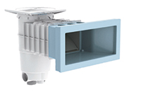 Skimmer Weltico A400 Design pour piscine Béton coloris bleu Skimmer Weltico A400 Design pour piscine Béton coloris bleu
