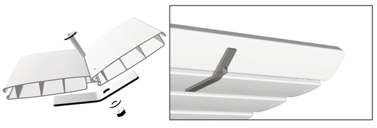 Skis tablier volet piscine Skis tablier volet piscine