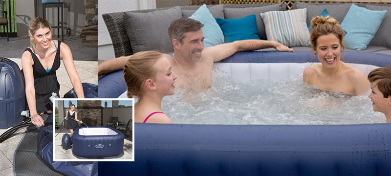 Spa gonflable Bestway Hawaii en situation Spa gonflable Bestway Hawaii en situation