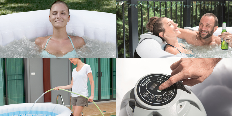 Spa gonflable Bestway Miami en situation Spa gonflable Bestway Miami en situation