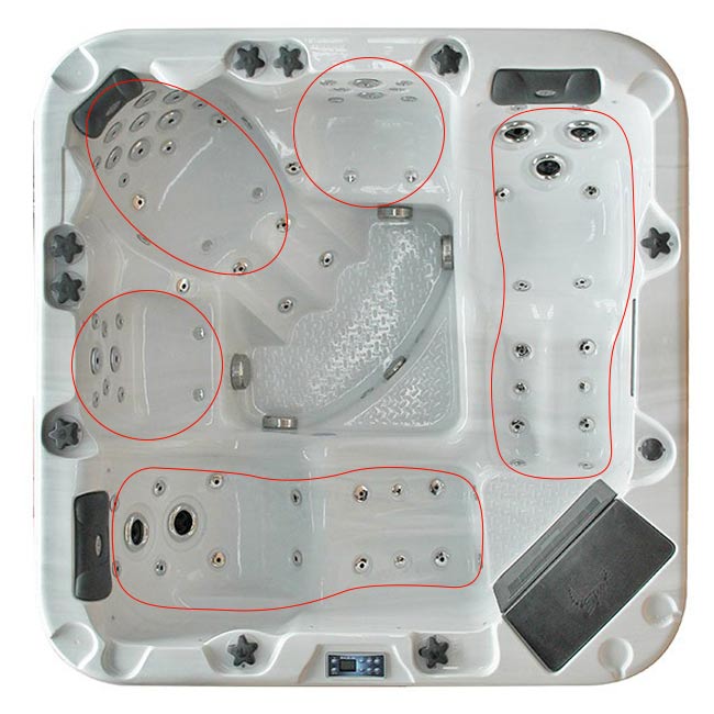 Configuration des places du spa Phoenix Configuration des places du spa Phoenix