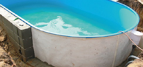 Structure de piscine en acier Mahogany Structure de piscine en acier Mahogany