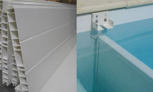 Vue sur cloison PVC du volet immergé Subwater Vue sur cloison PVC du volet immergé Subwater