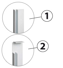 Support de cloison de séparation pour volet immergé Support de cloison de séparation pour volet immergé