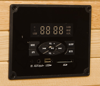 Système intégré de Radio/MP3 pour sauna infrarouge Système intégré de Radio/MP3 pour sauna infrarouge