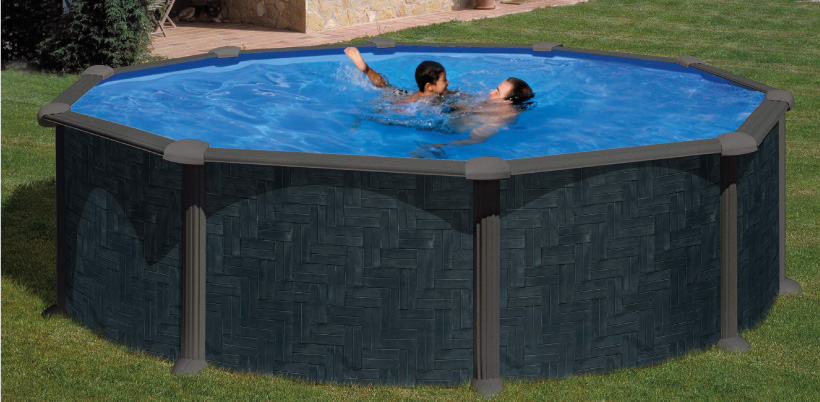Piscines acier rondes GRE RATTAN