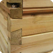 Assemblage queue aronde pour piscine bois Gardipool Assemblage queue aronde pour piscine bois Gardipool