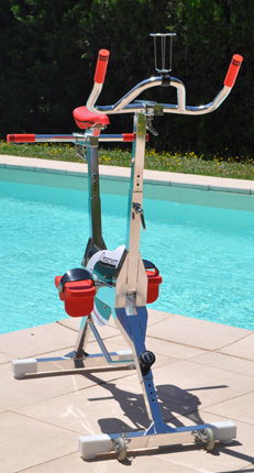 Vue arrière aquabike Akermann Vue arrière aquabike Akermann
