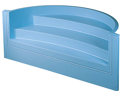 Escalier acrylique Red Pool Roman 3 m 3 marches Escalier acrylique Red Pool Roman 3 m 3 marches