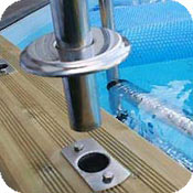 Support echelle piscine bois Gardipool Support echelle piscine bois Gardipool