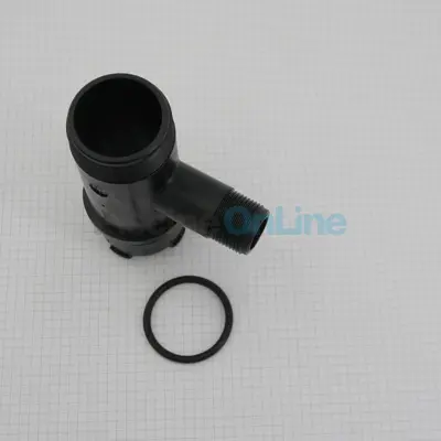 Raccord hydraulique sortie condenseur avec piquage court + joint (pour pompes à chaleur Zodiac avant 2016) (R061100100)