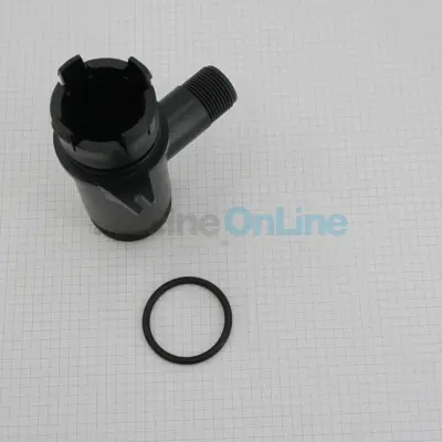 Raccord hydraulique sortie condenseur avec piquage court + joint (pour pompes à chaleur Zodiac avant 2016) (R061100100)