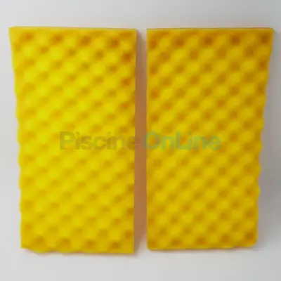 BROSSES MOUSSE ROBOT SWEEPER/PATRIOT GP (x2) - modèle original jaune (W0421A)