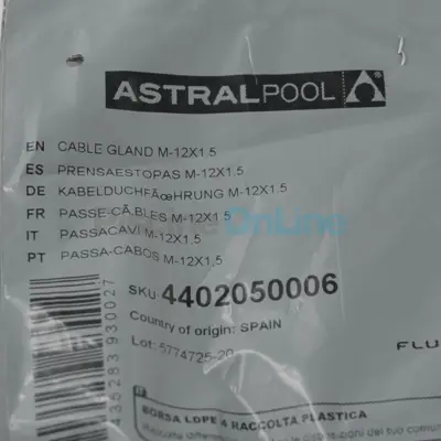 Passe câbles M12x1,5 pour NCC Astral (4402050006)