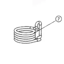 Échangeur (condenseur) Titane pour pompes à chaleur SUMHEAT 14 kW (SMX24024511)