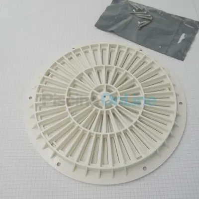 Grille + vis (métriques) pour buse de refoulement de fond 3'' avec grille Ø215mm (11795) (4402042401)