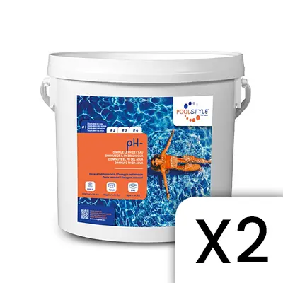 pH Moins 5 kg PoolStyle PSL-500-0007 - Lot de 2