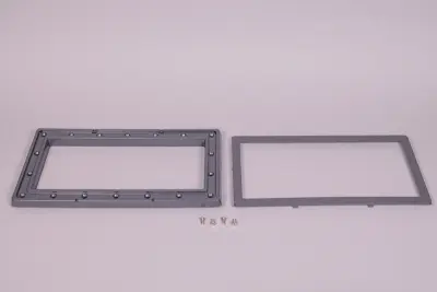 Bride SK GM Béton + enjoliveur + vis métriques M6x12mm - ANTHRACITE